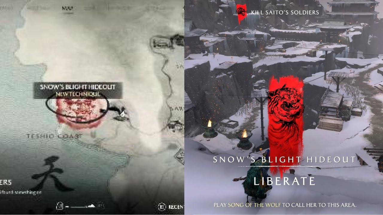 Ghost of Yotei - How to Solve Snow Blight Hideout Shrine Puzzle (Full Guide) 