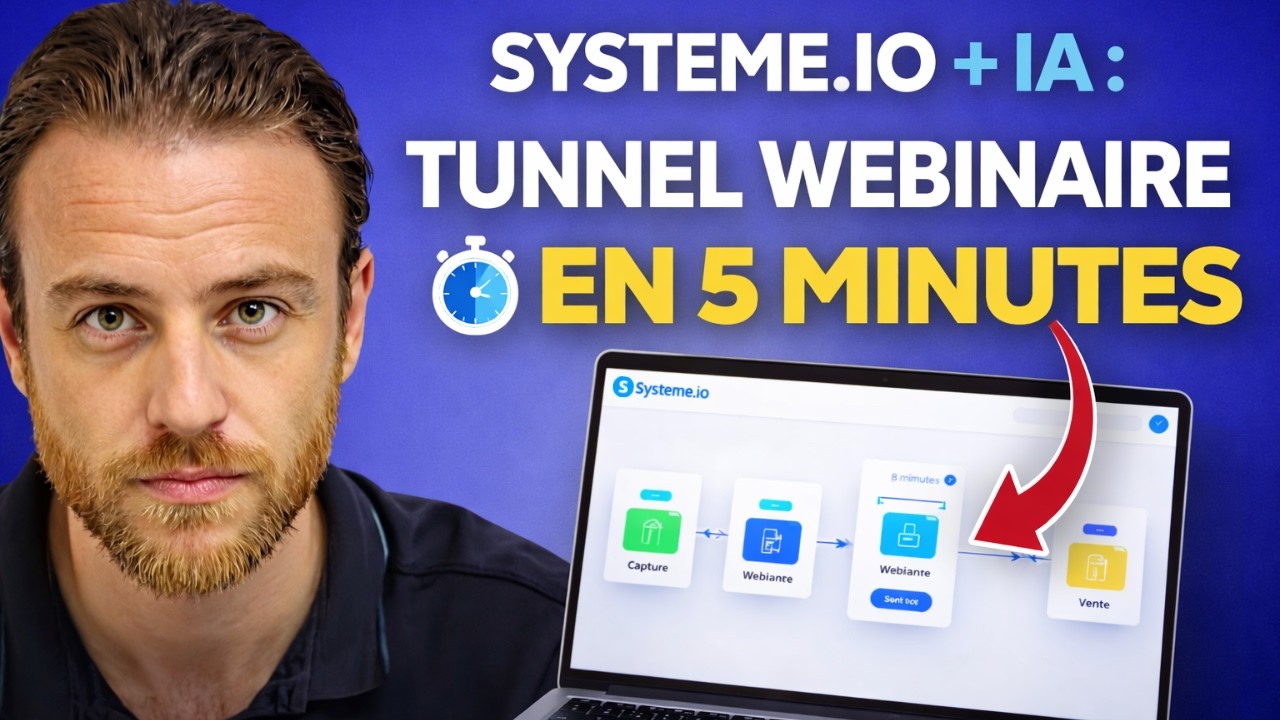 SYSTEME.IO + IA : Tunnel Webinaire en 5 minutes