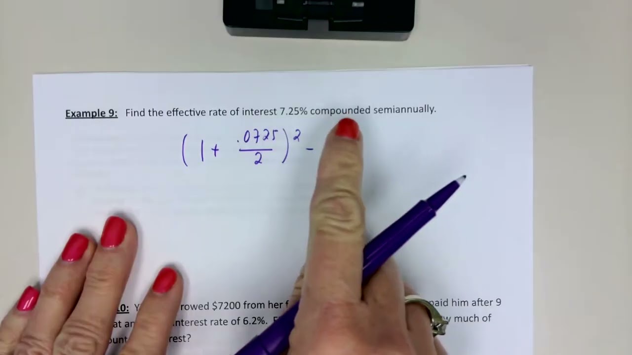 math 117 L 5 1 continuous & effective rate