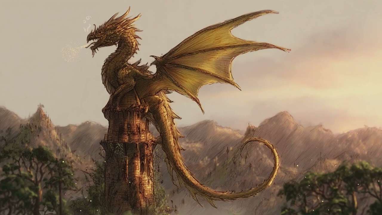 Dragon Medieval Ambience | 3 Hours of Celtic Music | Epic Fantasy Background for DnD Campaigns & RPG