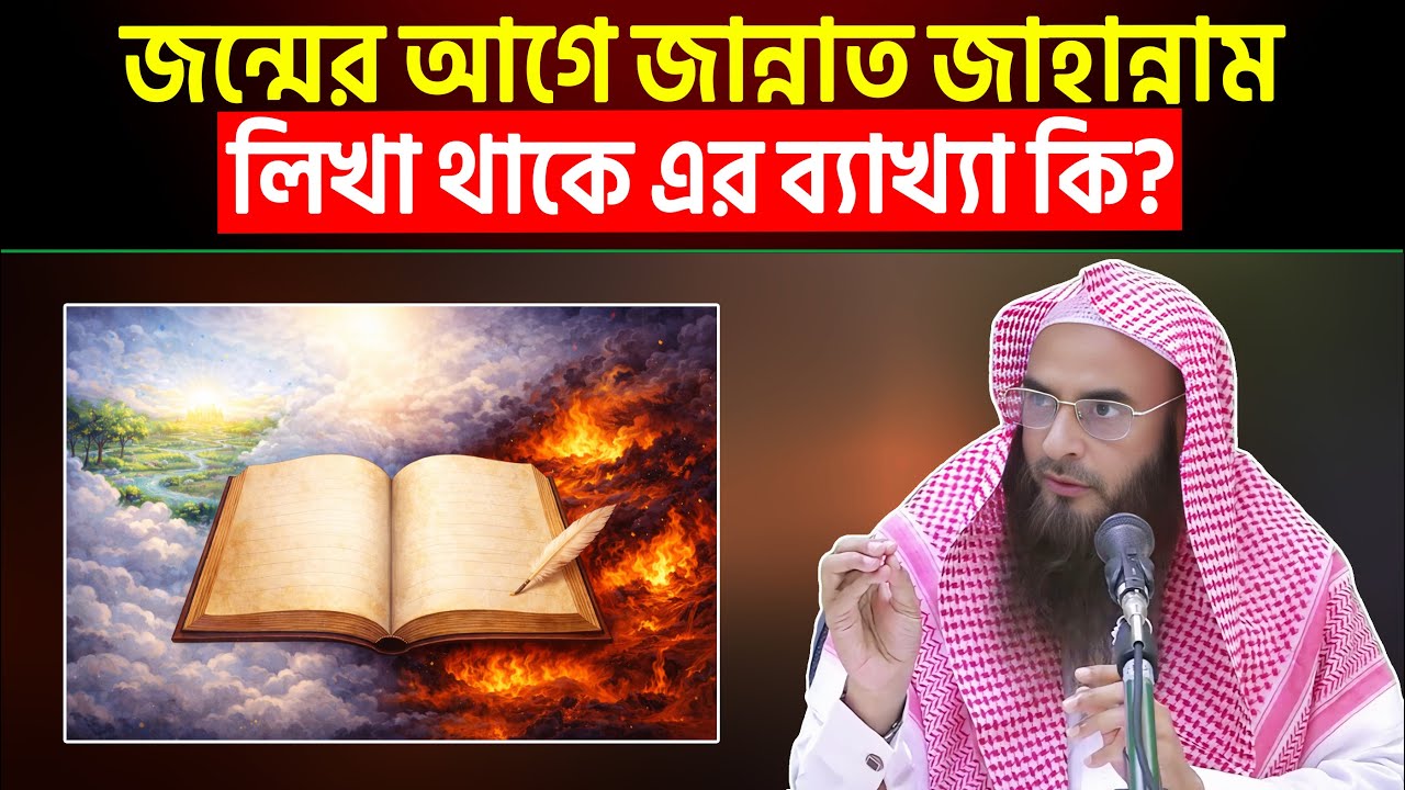 জন্মের আগে জান্নাত জাহান্নাম লিখা থাকে এর ব্যাখ্যা কি? Sheikh Motiur Rahman Madani