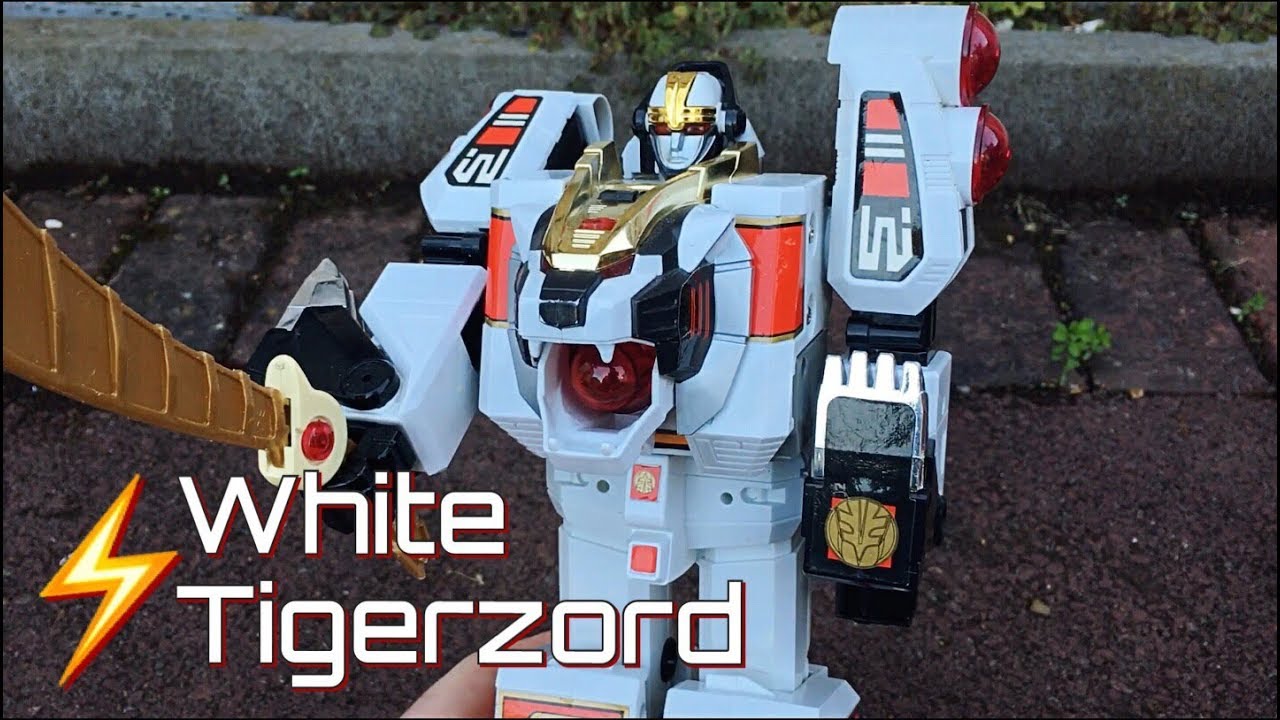 Возвращаемся к Белому Тигрозорду (оригинальная игрушка Mighty Morphin Power Rangers 1994 года)