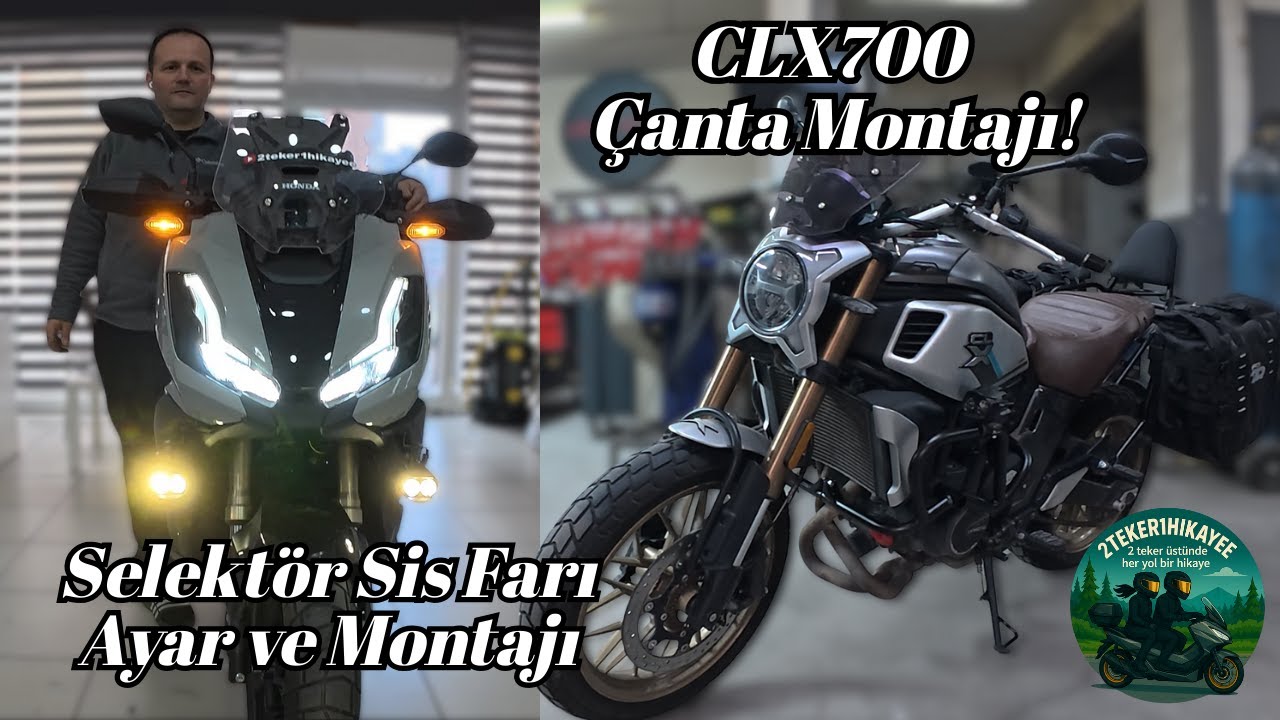 Honda ADV350 & CLX700 Modifiye Vlog | Sis Farı, Sticker ve Çanta Montajı