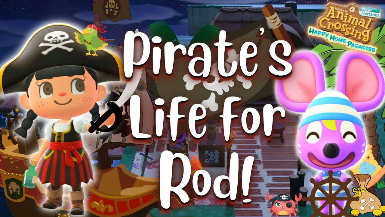 Animal Crossing Happy Home Paradise | A Pirate's Secret Hideaway for Rod | Speed Build!