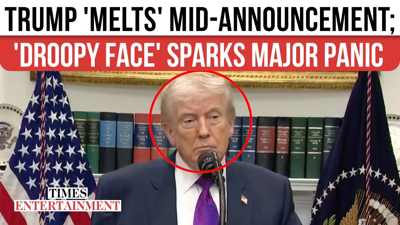 Trump's Right Eye 'Sags', Face 'Droops' In CONCERNING Clip From Climate Regulations Announcement