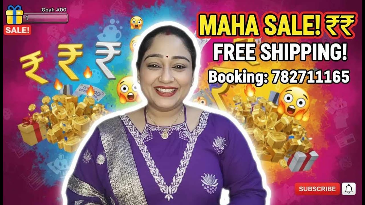 maha sale with free shipping Booking no 7827811165