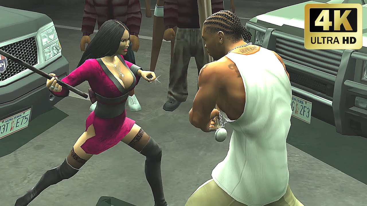 [Def Jam Fight for NY] 4K (2160P) 60FPS Gameplay, KIMORA vs XZIBIT (PS2 Fighting Game)!