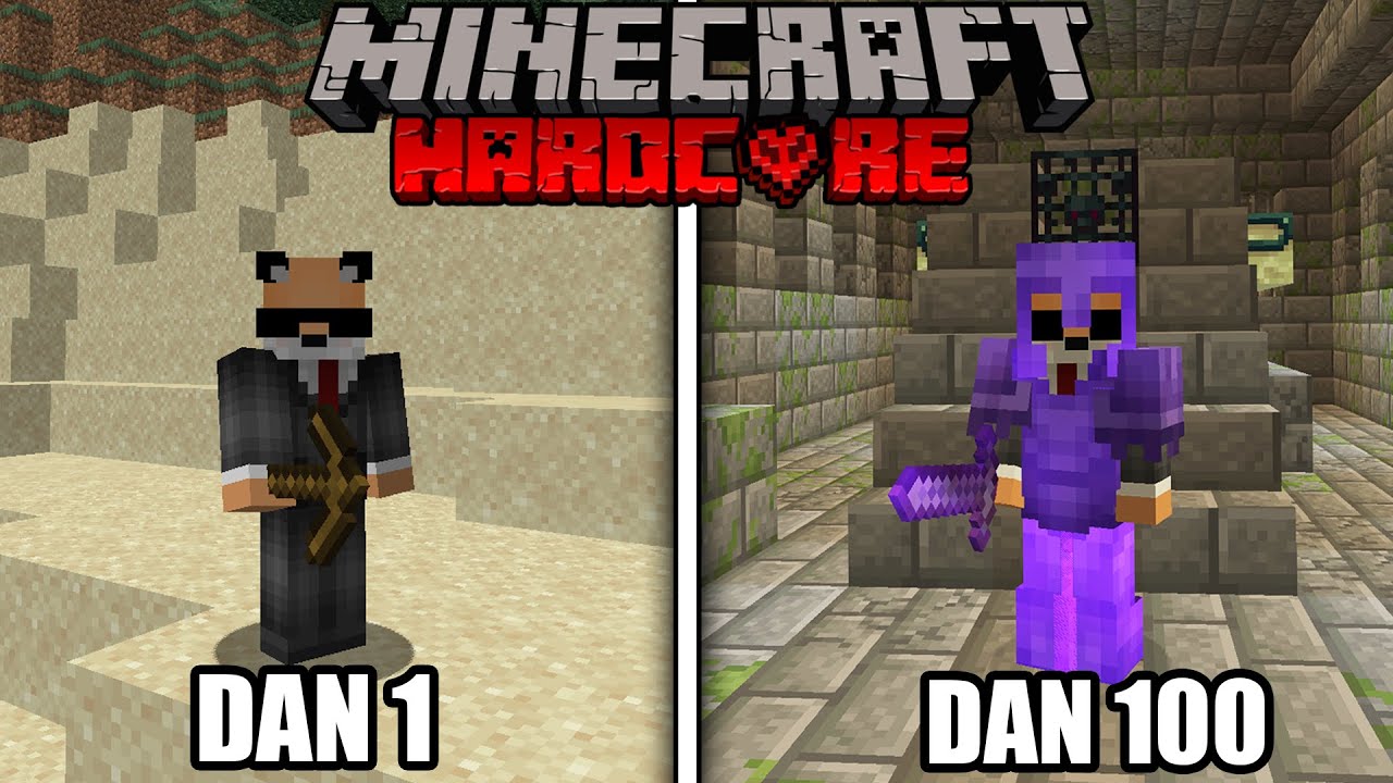 Preziveo Sam 100 Dana u HARDCORE Minecraftu.. Desilo Se Ovo?