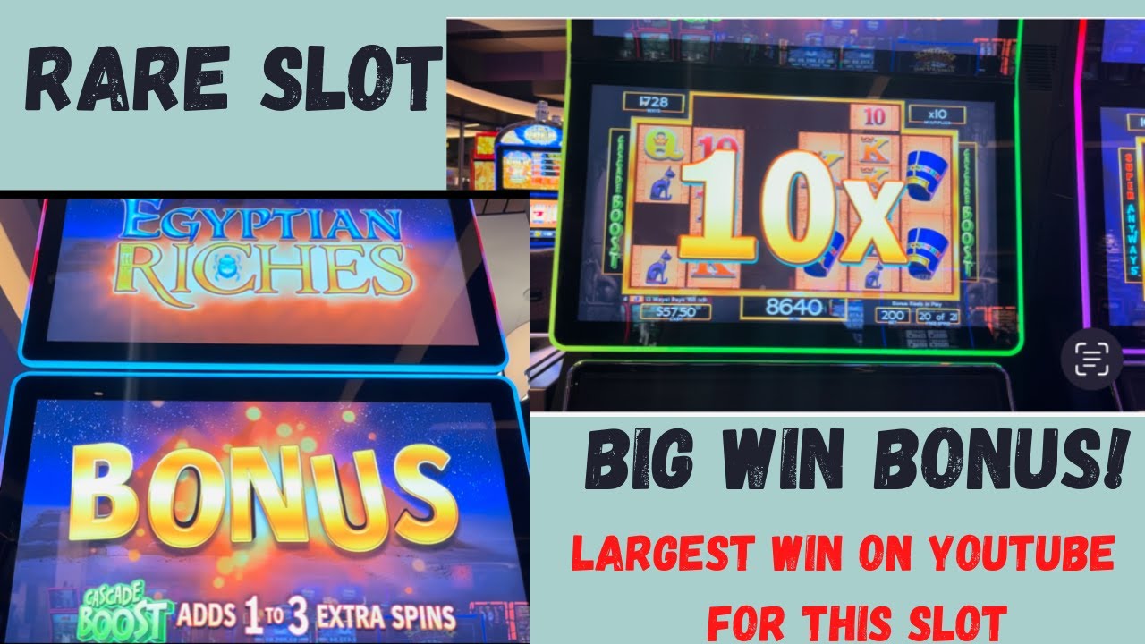 Biggest win on YouTube for this slot!!!Egyptian Riches Cascade Boost