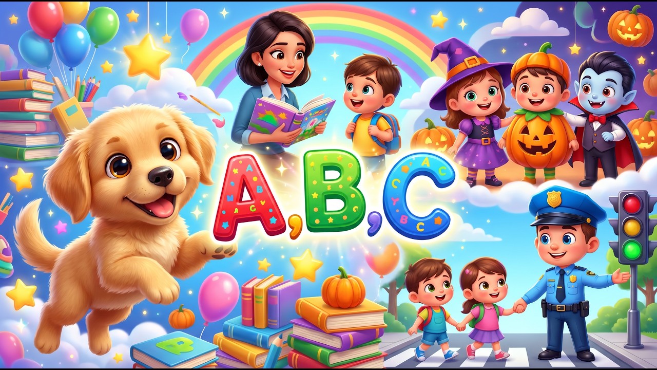 Colecție de Desene Animate 5 📚🚦 Desene animate și cântecele pentru copii 🎃🐶 Yaii Kids România