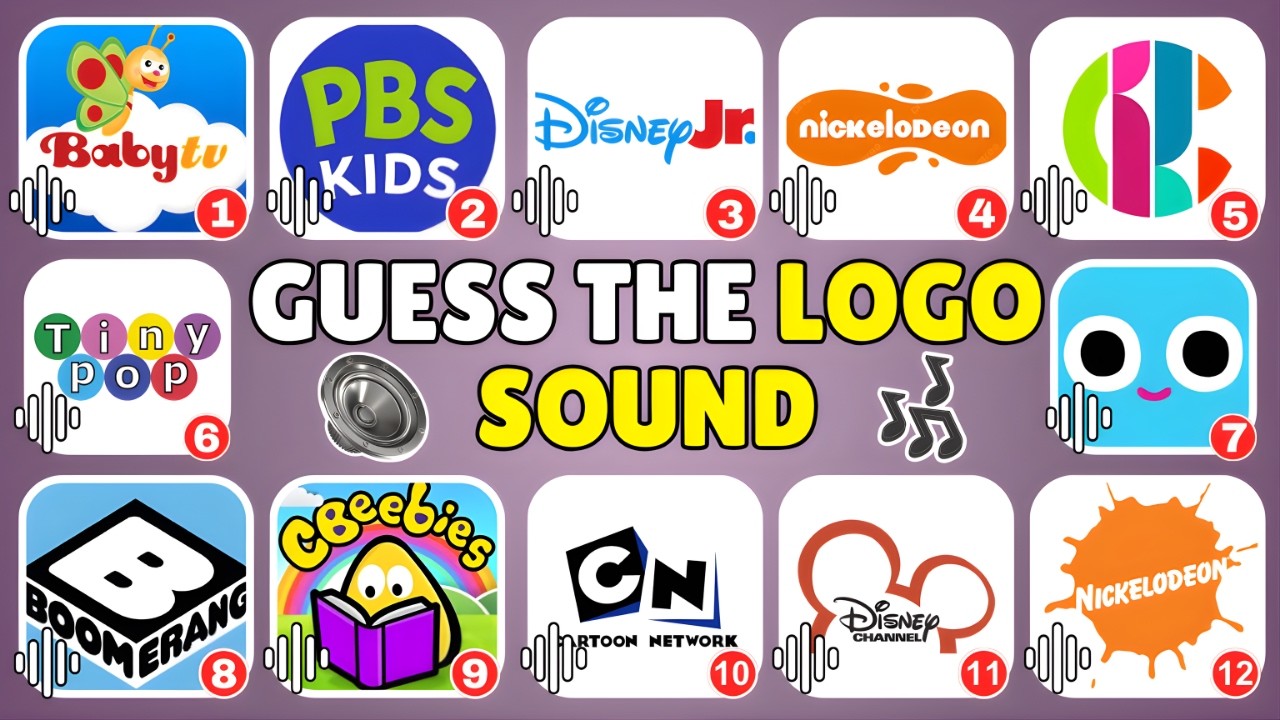 Guess The Cartoon TV Channel Logo Sound 🔊📺 | BabyTV, Boomerang, Cartoonito, CBBC | Quiz 2026