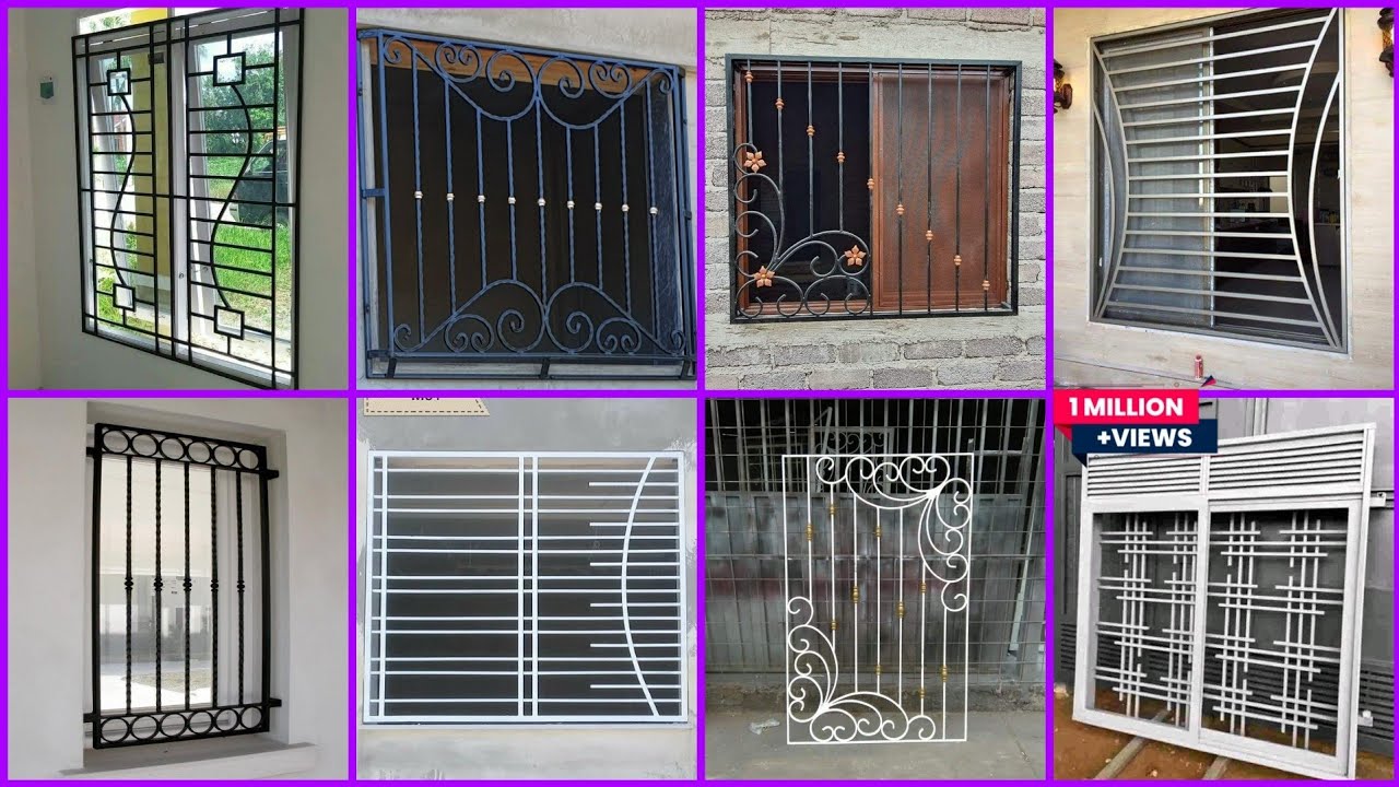 Modern Iron Grill Design For Windows