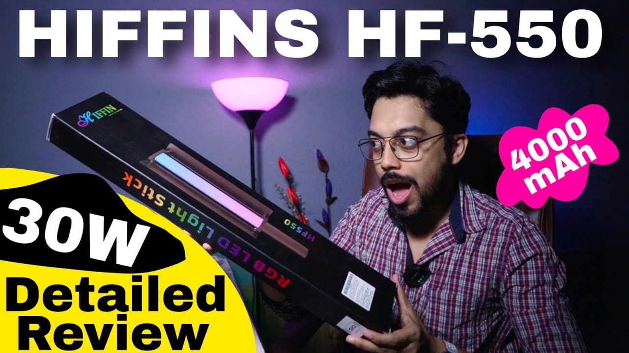 Hiffins LED RGB Light Stick Review | Best Light for Content Creator & Videographer | Jaldi Kholo