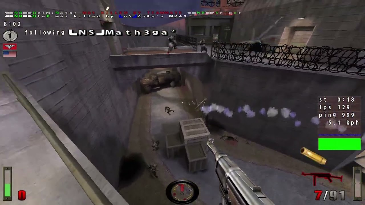 RTCW 1.0: nS vs NB - Carnage Cup [Shoutcast: Malmen] (6/3/2008)