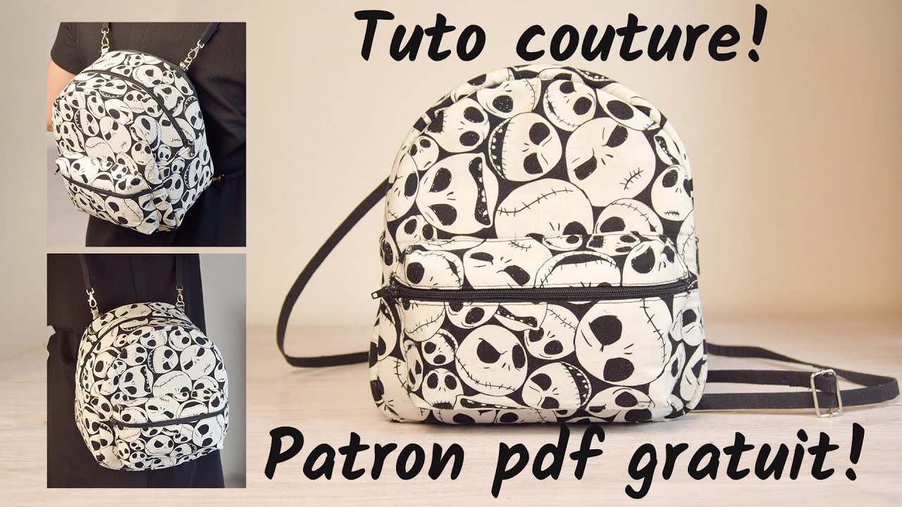 Comment coudre un mini sac à dos - Patron Gratuit - Couture Facile Mimi