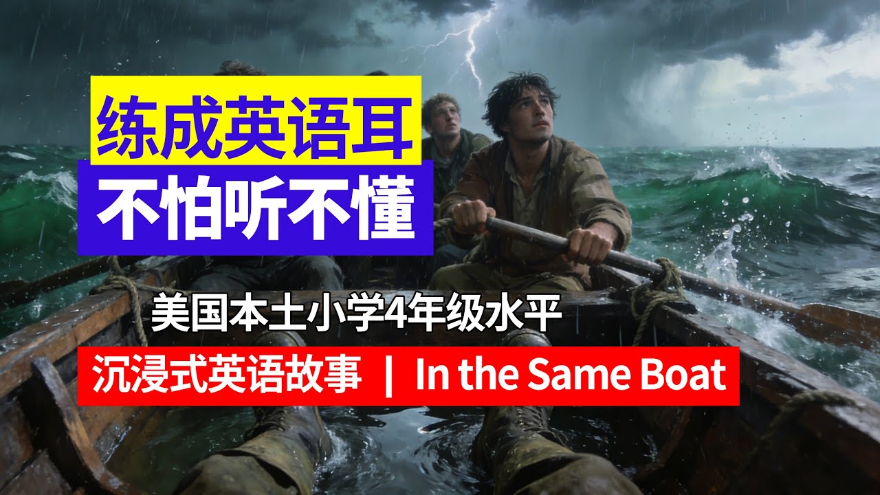 美国小学4年级水平｜沉浸式跟读｜用母语法自然形成英语耳｜从适合你的难度开始 大量反复听｜In the Same Boat#英语口语 #英语听力 #日常英语 #母语学习法 #英语故事