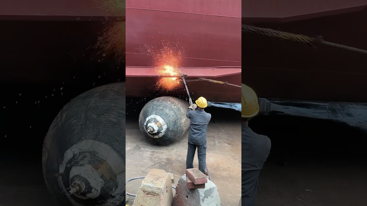 Perfect new launching #launching #ship #cargoship #sea #shiplife
