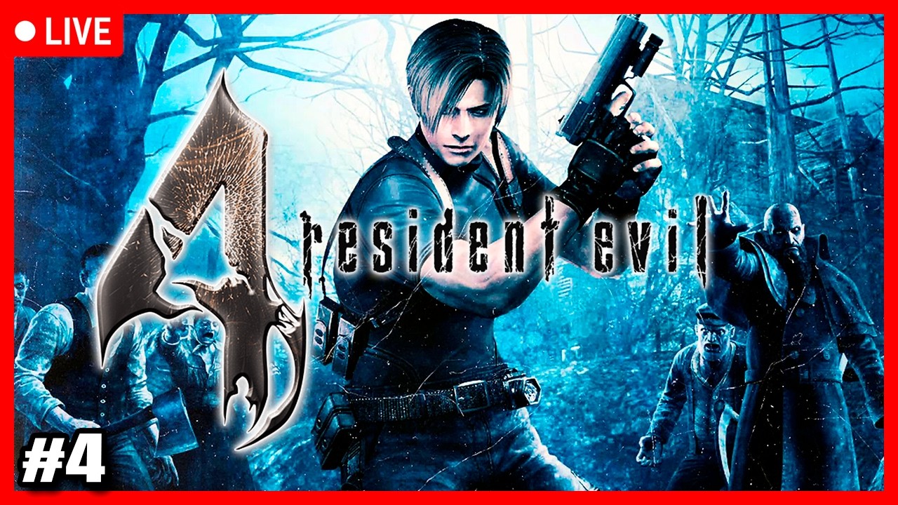 RESIDENT EVIL 9 num tá tendo, mas o 4 tá! Resident Evil 4 de PS2 #4 #live #livestream #retrogames
