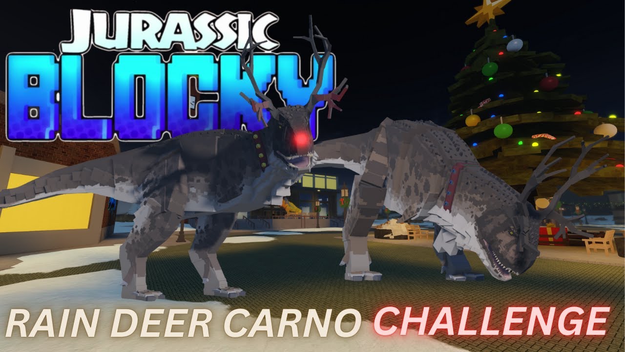 Испытание Rain Deer Carnotaurus в Jurassic Blocky