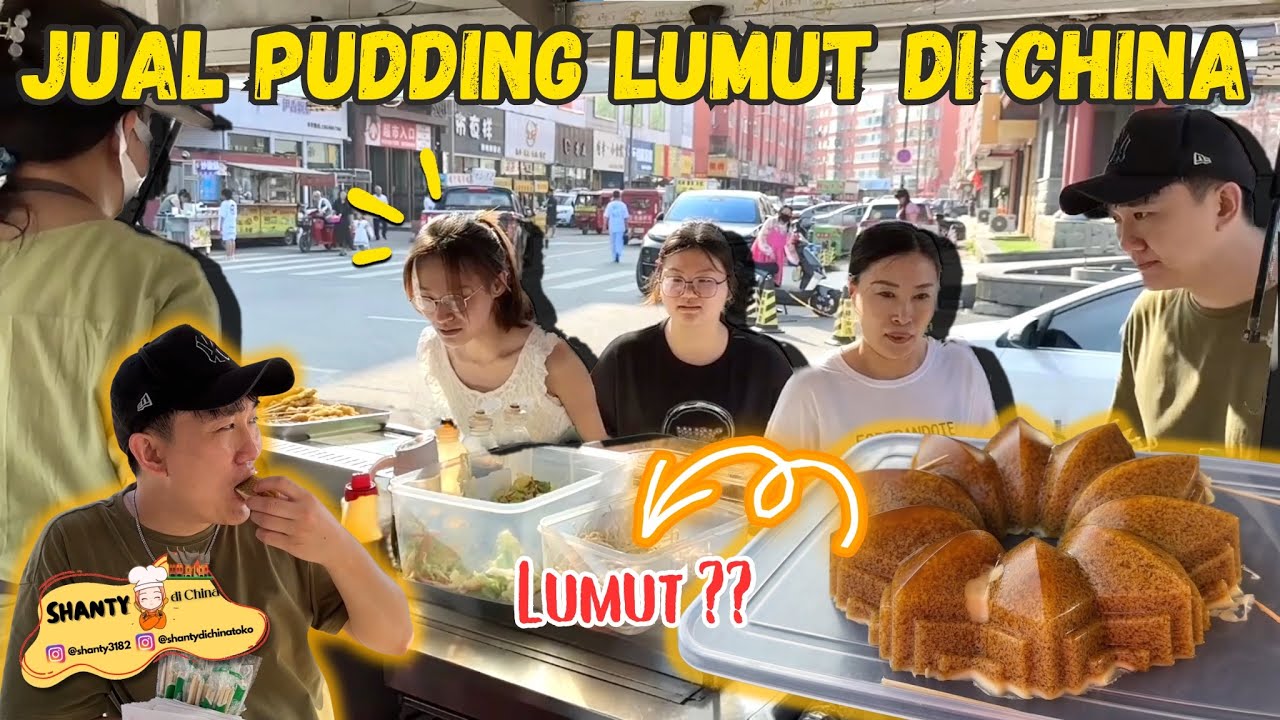 PERTAMA KALI JUAL PUDDING LUMUT DI CHINA, PADA BINGUNG DAN PENASARAN, TERNYATA ENAK DAN LUDES! 🤣