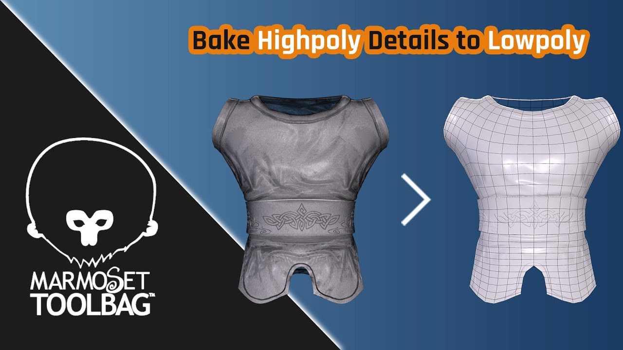 How to Bake Highpoly Details onto Lowpoly Model in Marmoset Toolbag | Complete Guide