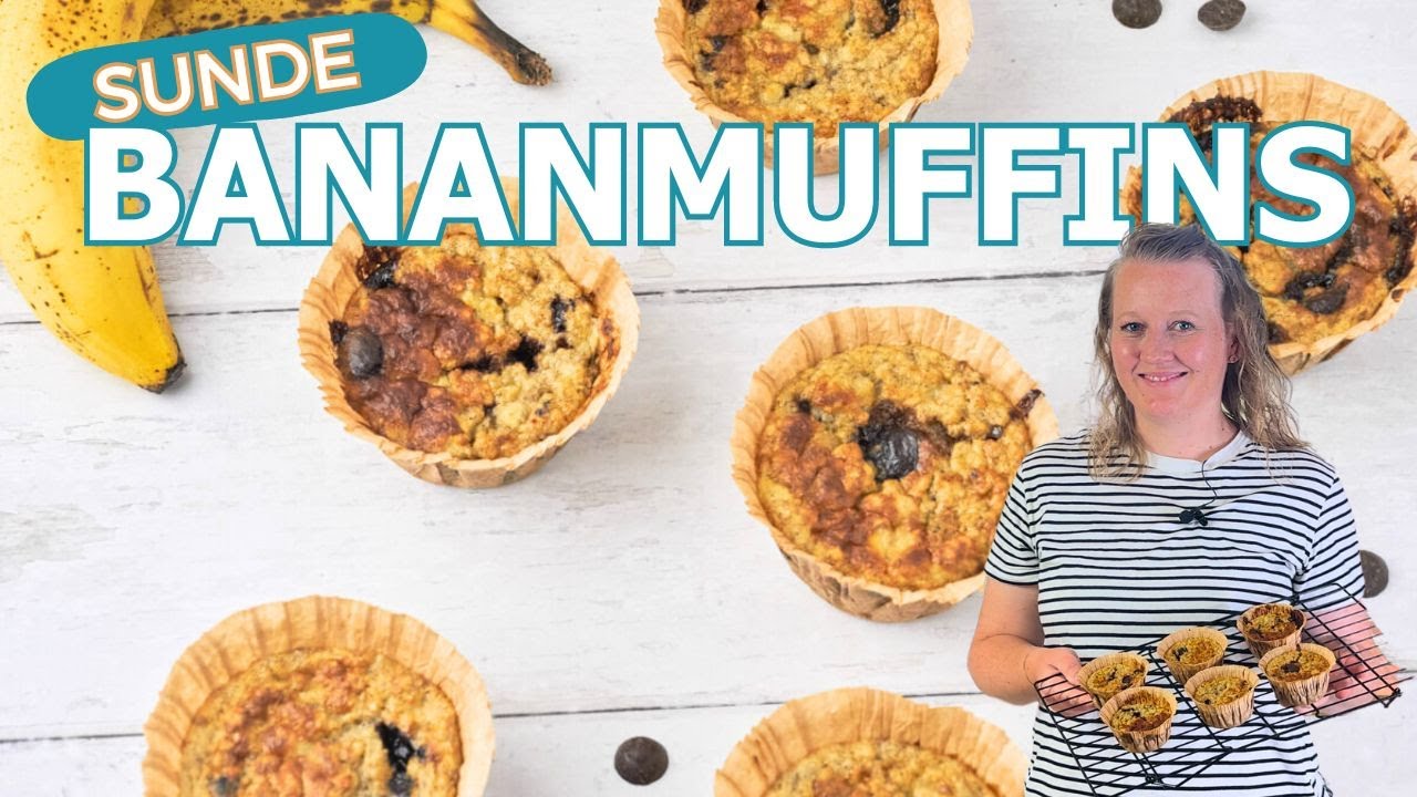Sunde bananmuffins