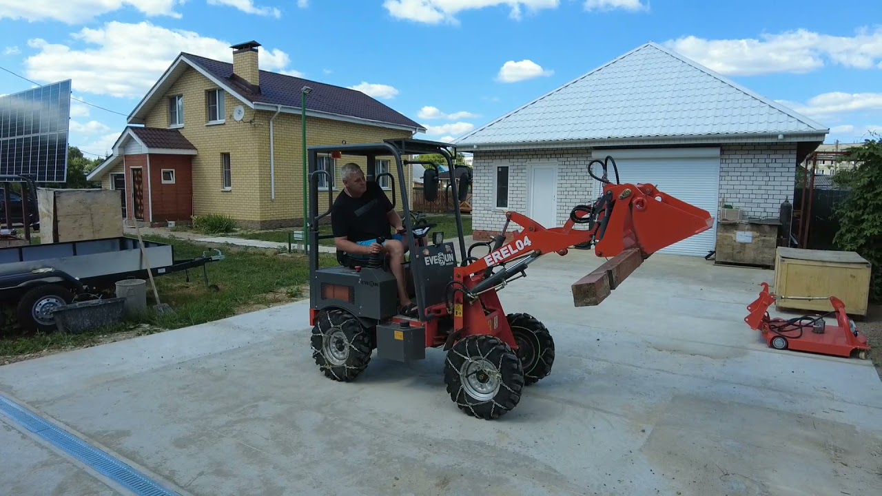 Минипогрузчик EREL 04 челюстной ковш