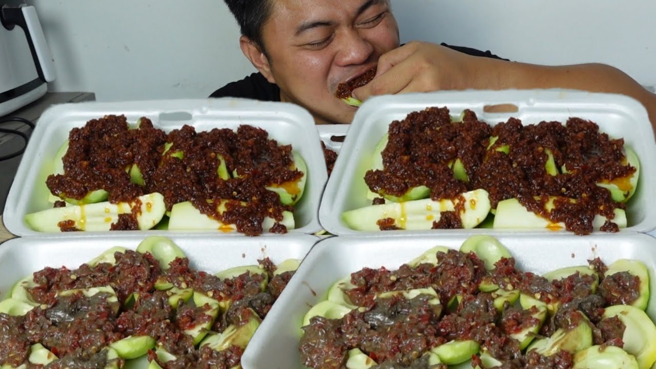 GREEN MANGO(BIYAKIN) w/ BAGOONG ALAMANG AT GINAMOS | MUKBANG PHILIPPINES