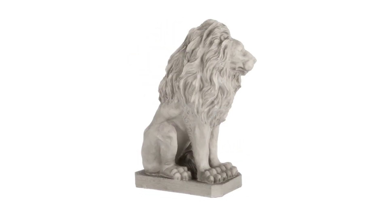 ⚡️ Design Toscano's Mansfield Manor Lion Sentinel Statue, SH4210, Resin-Stone Finish