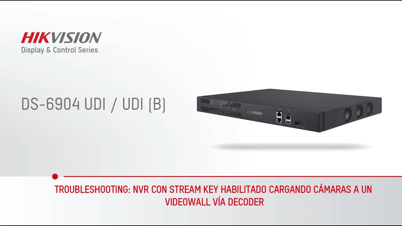 Troubleshooting: NVR con Stream Key