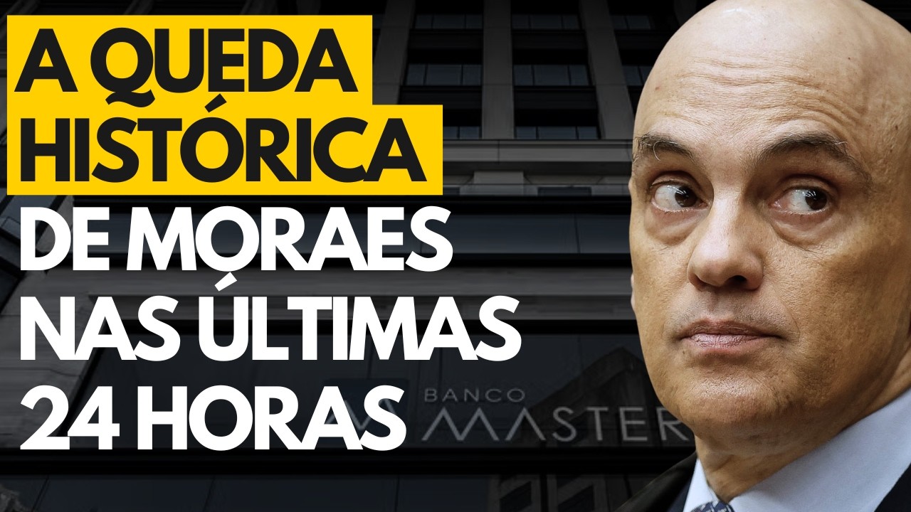 A CASA CAIU: Alexandre de Moraes s&oacute; tem uma sa&iacute;da ap&oacute;s vazamento de conversas secretas com Vorcaro