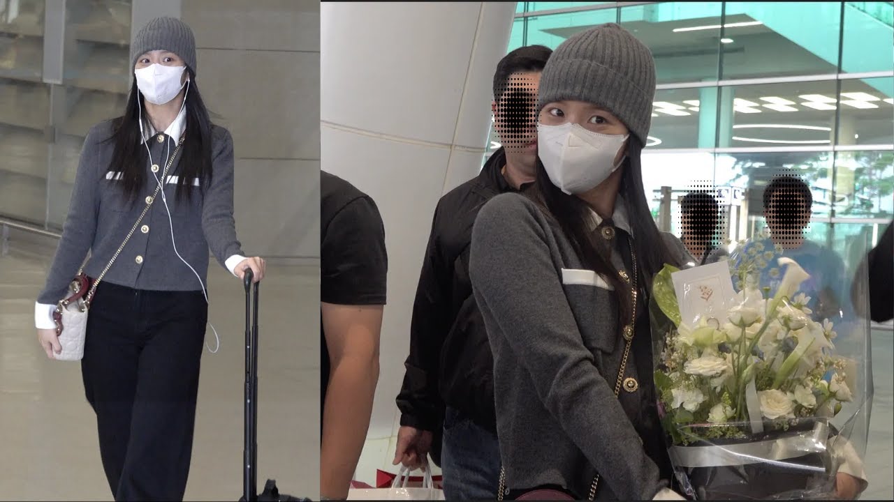 251003 꽃보다 더 이쁜 '블랙핑크 지수 (JISOO)' 인천국제공항 입국 FANCAM