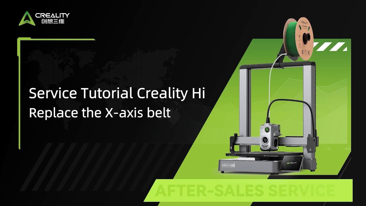 Service Tutorial Creality Hi Replace the X axis belt