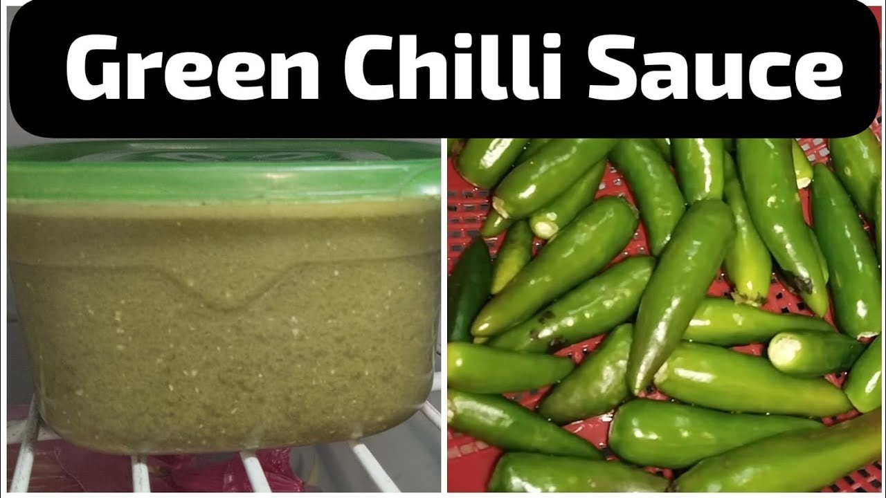 How To Make Green Chilli Sauce At Home ASMR By Amrood Food Secrets 