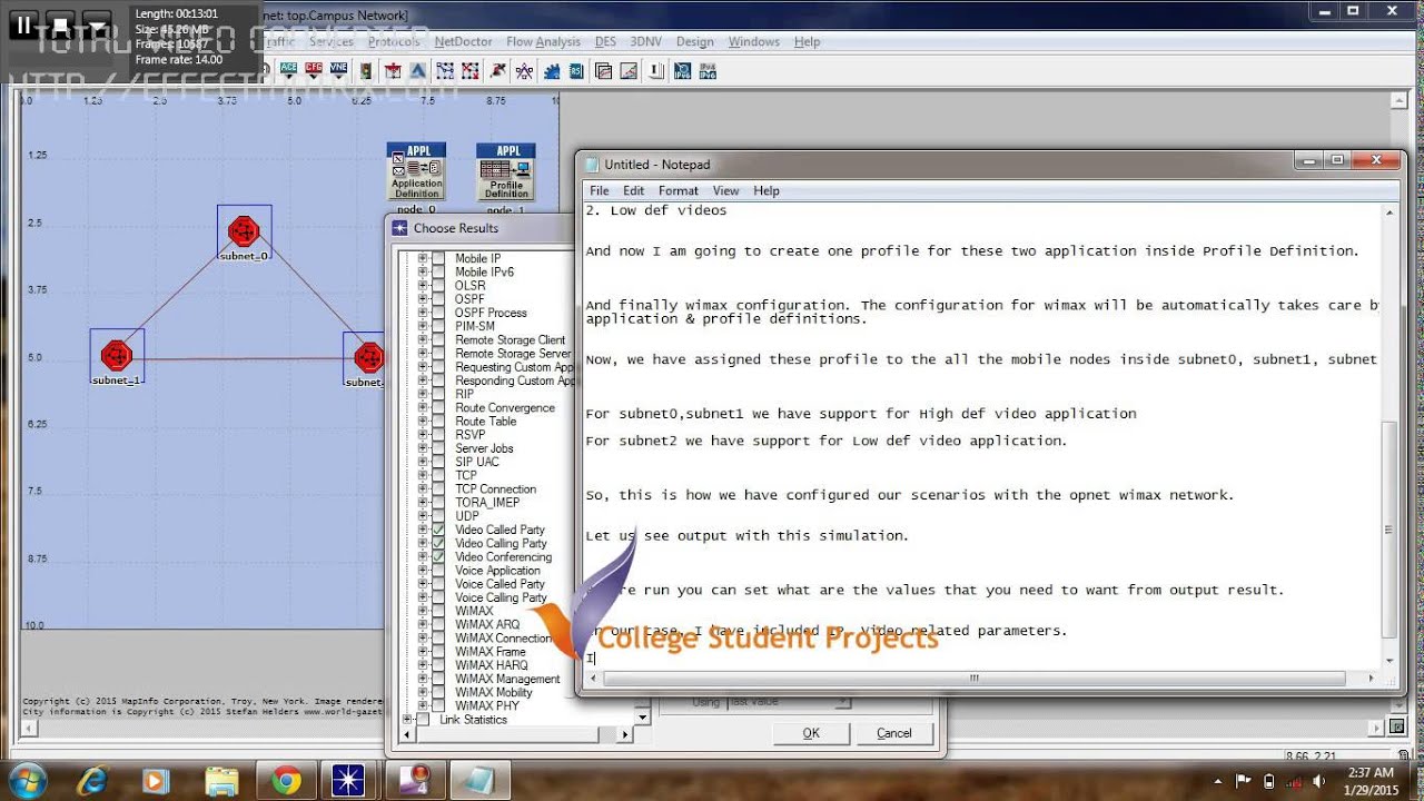 Opnet Projects for Students|M.Tech Thesis in OPNET