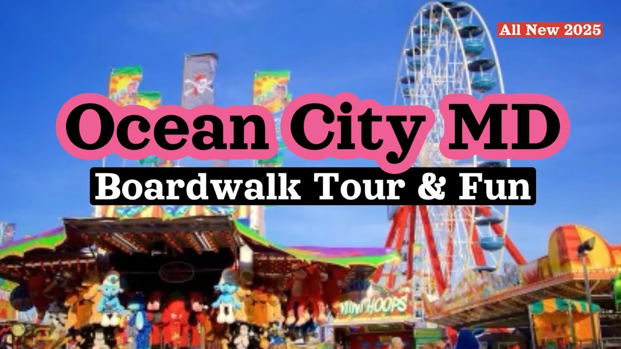 OC City Maryland Boardwalk — Boardwalk Amusement Park — Going To Ocean City Maryland, Boardwalk Walk