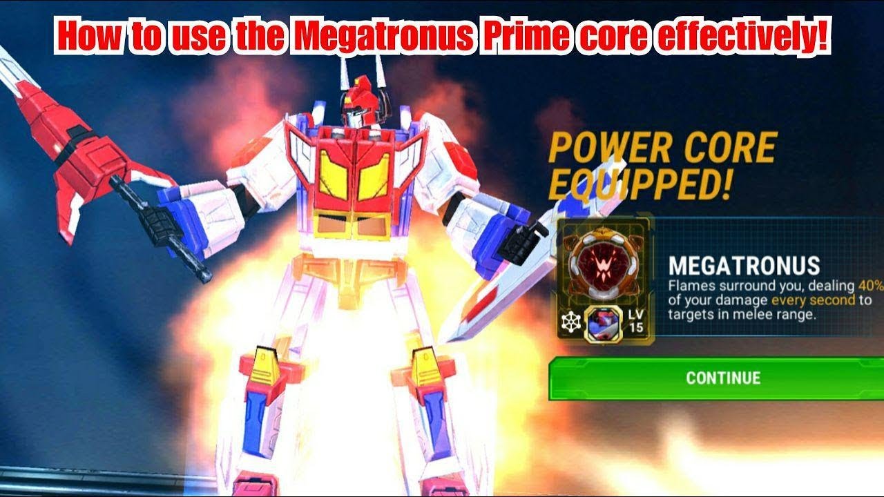 Как эффективно использовать ЯДРО МЕГАТРОНУСА ПРАЙМА! - Transformers Earth Wars (TFEW)