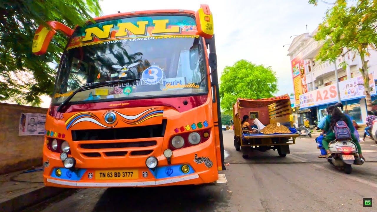 Walking Tour - Pondicherry 🔥 Puducherry, South India 🔥 Pondicherry Beach Area 🔥 4K 60  FPS
