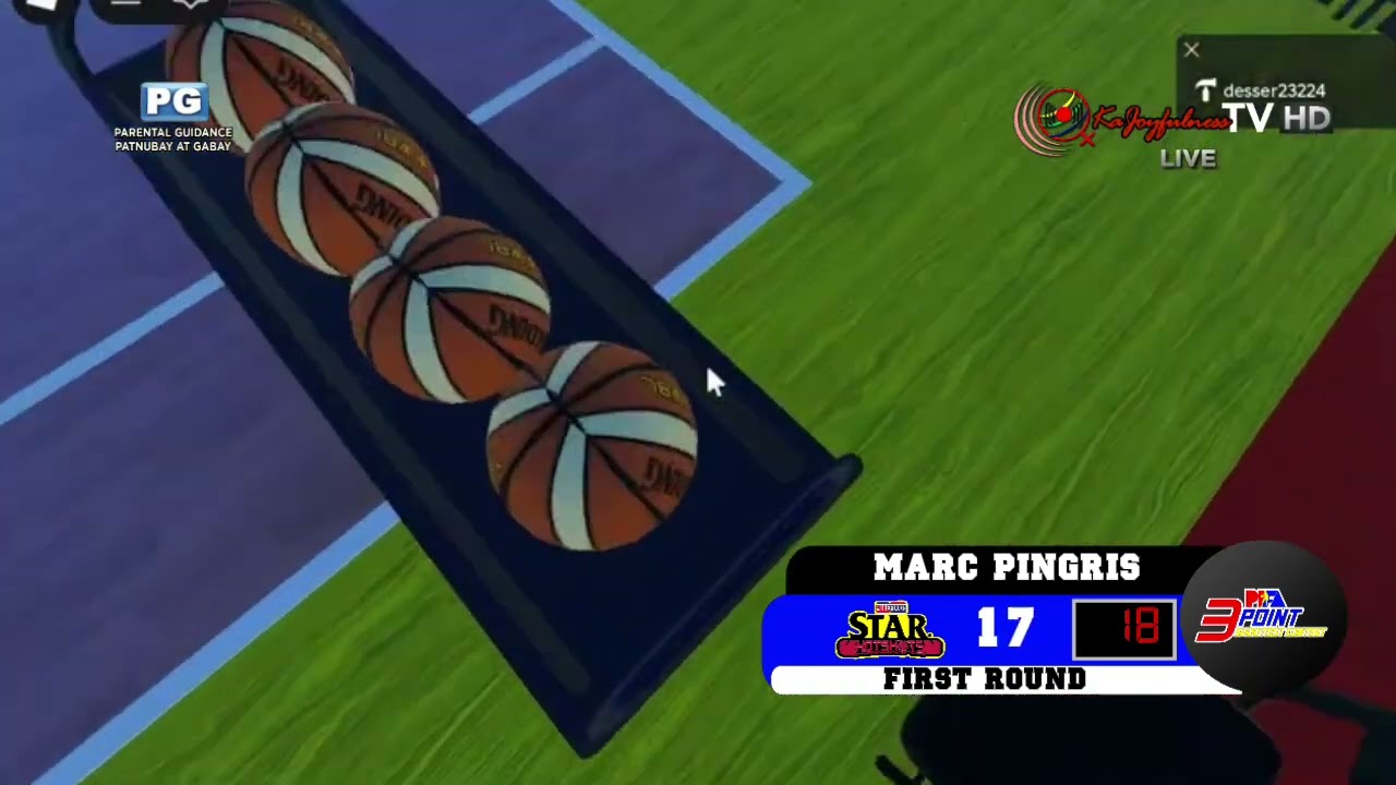 PFA 3 POINT SHOOTOUT CONTEST MARC PINGRIS IN STAR HOTSHOTS