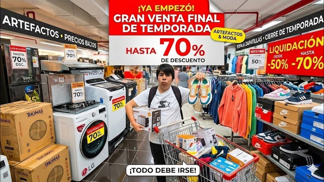 Estan REMATANDO ropas artefactos por cierre de  TEMPORADA 
