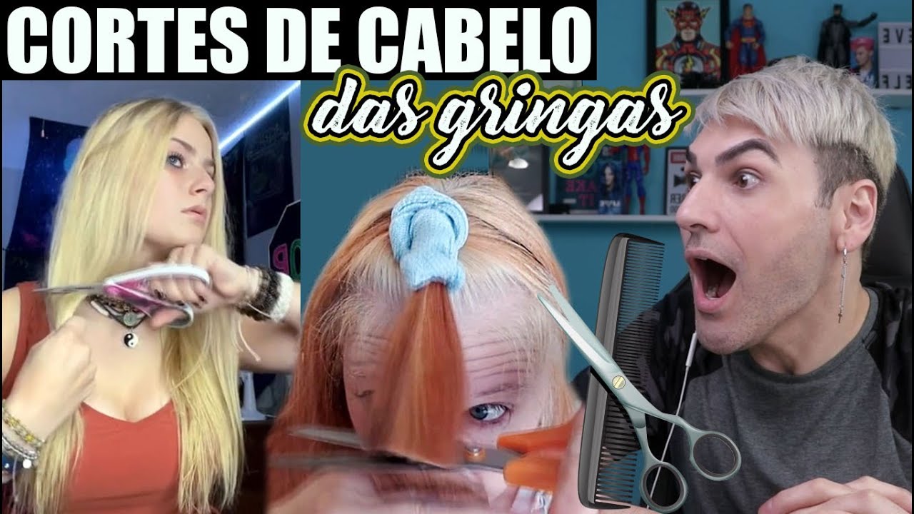 REAGINDO AOS CORTES DE CABELO DAS GRINGAS ✂️ELAS SÃO AS VERDADEIRAS DESTEMIDAS 💇🏻‍♀️