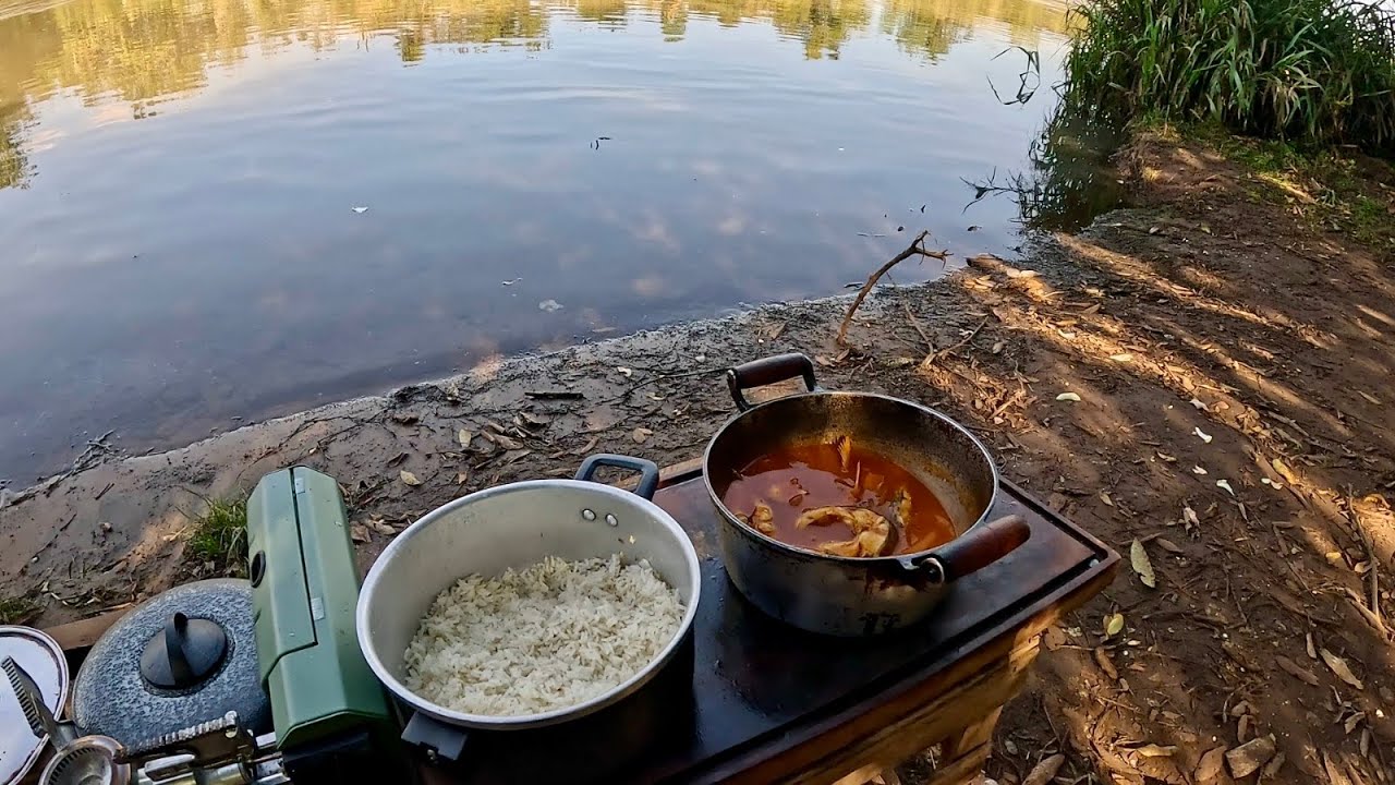 PESCARIA DE PIAU TRES PINTAS  E UM ALMOÇO DE DAR AGUA NA BOCA !!!