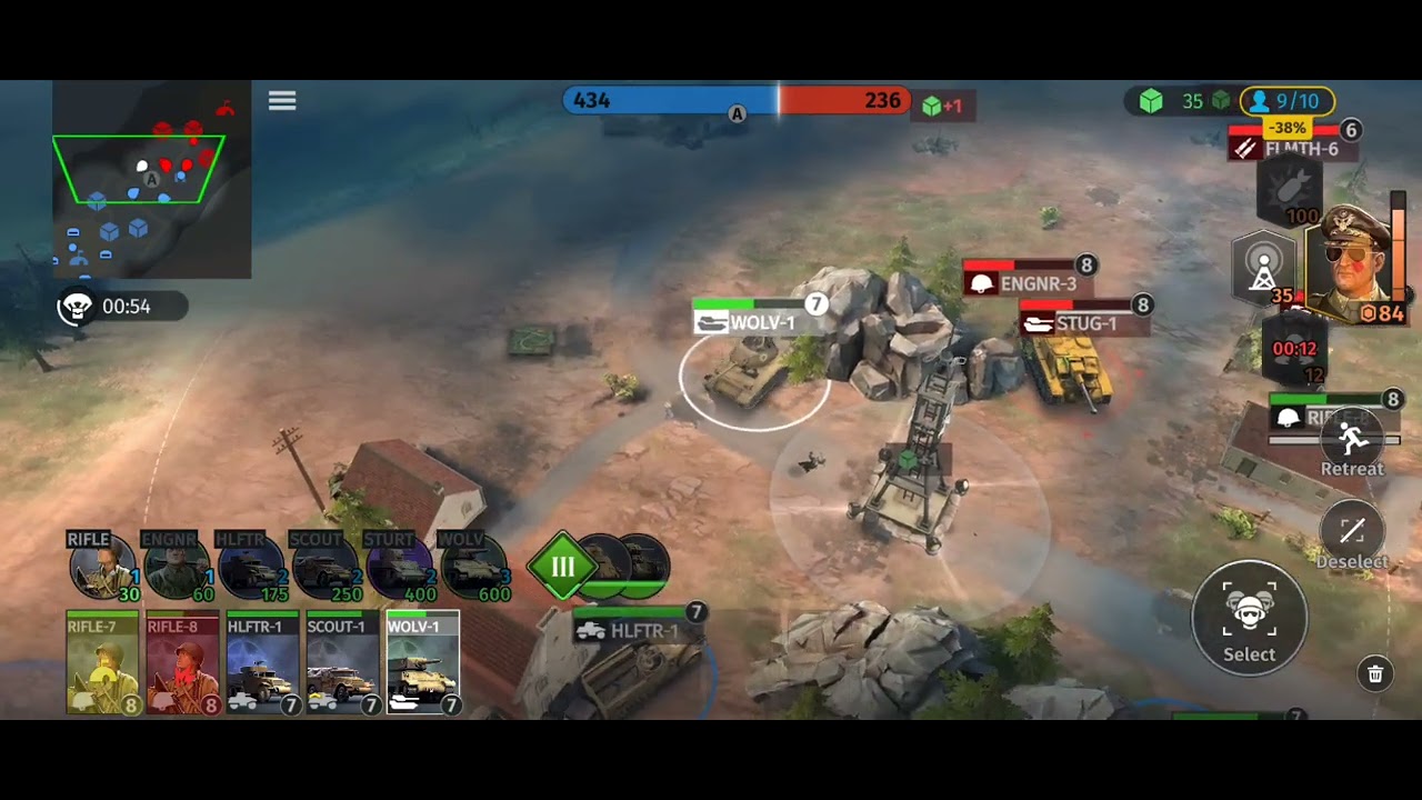World War Armies RTS game. USA vs Germany. Epic Match!