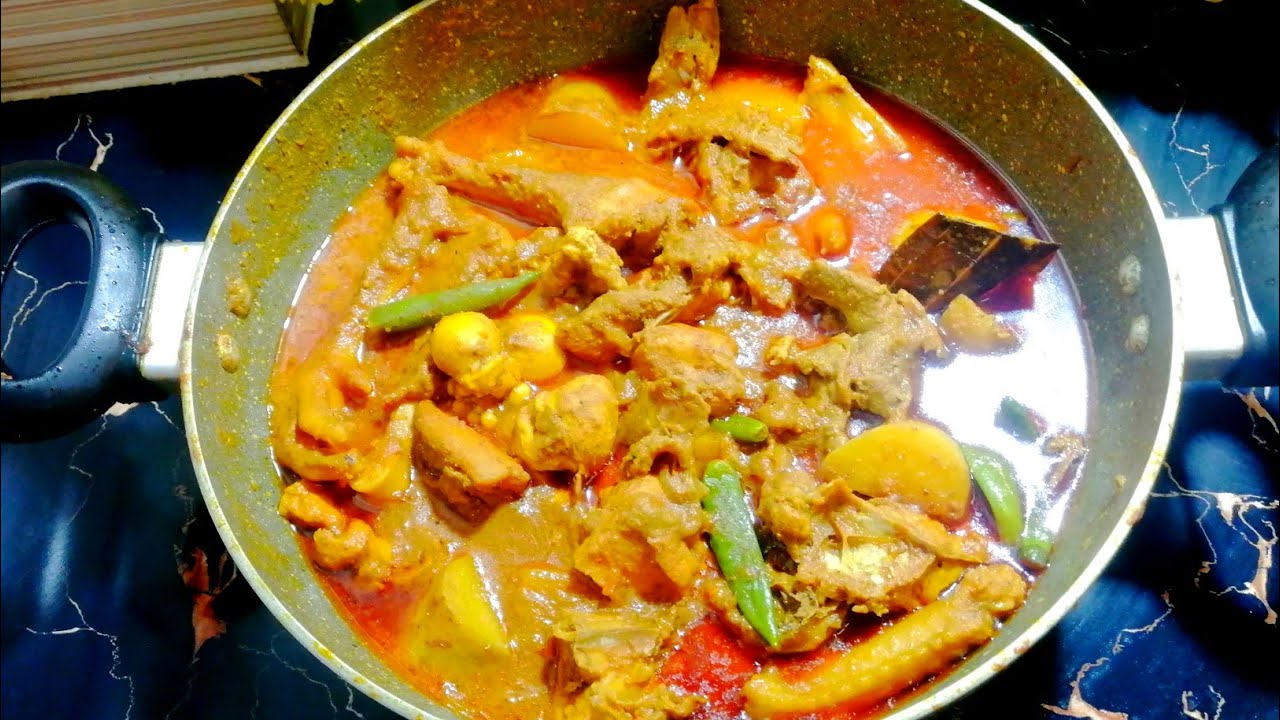 বাটা মসলায় ঝাল ঝাল করে লেয়ার মুরগি রেসিপি। সহজ পদ্ধতিতে মুরগির মাংস রান্না। chicken recipe 