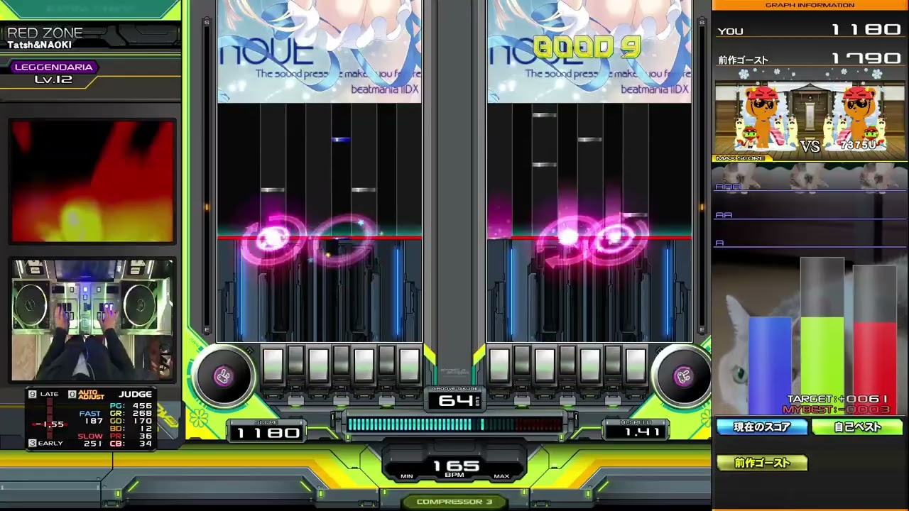 【beatmania IIDX】RED ZONE / Tatsh&NAOKI DPL☆12