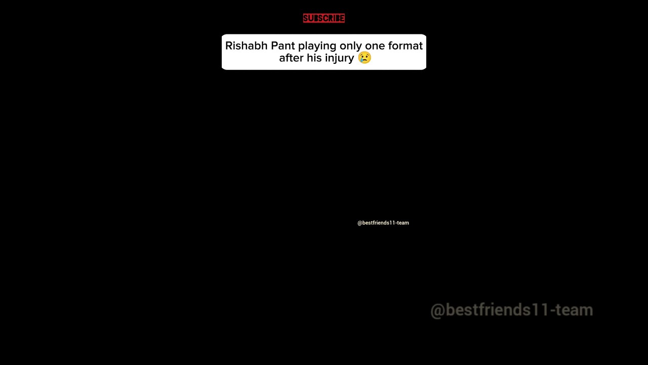 From All-Format Star to One Format 💔 | Rishabh Pant After Injury 