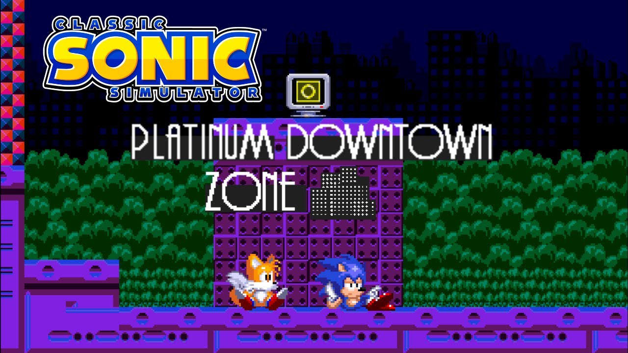 Classic Sonic Simulator V13: Platinum Downtown Zone
