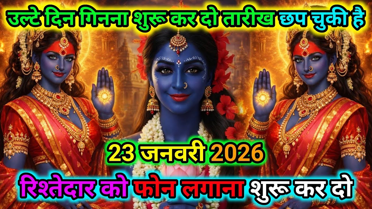 888🕉️उल्टे दिन गिनना शुरू कर दो तारीख छप चुकी है 23 जनवरी 2026...🌺 Maa Kali Sandesh🌺#shivshakti