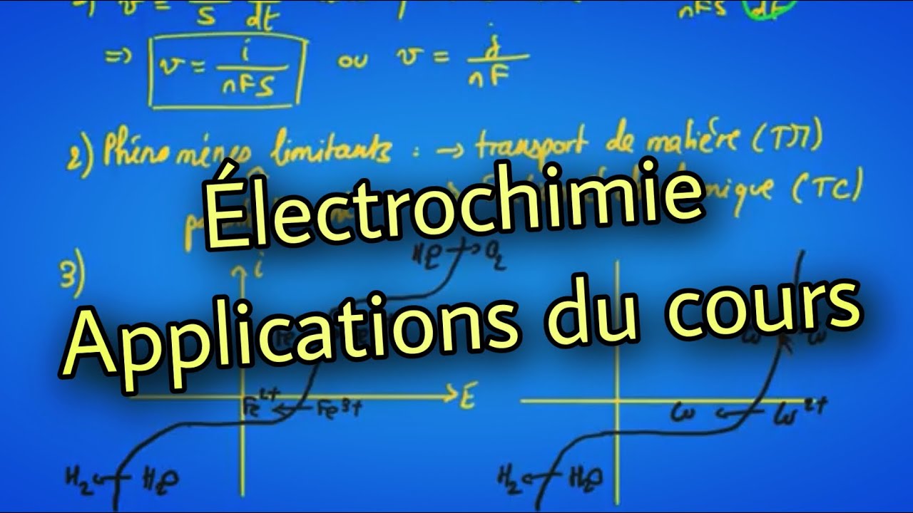 Électrochimie : applications du cours