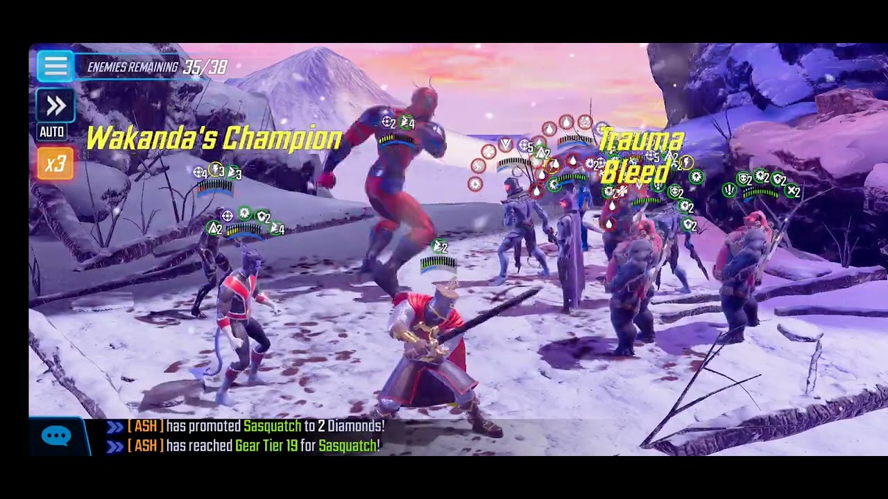 Marvel Strike Force - Dark Dimension 8 - Node 8 (Hero global) 1st attempt